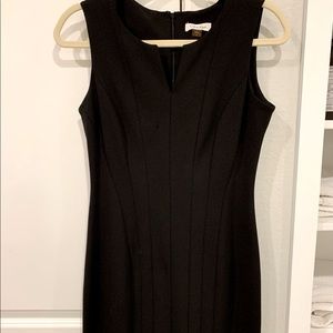 Flattering black Calvin Klein dress. Size 4.